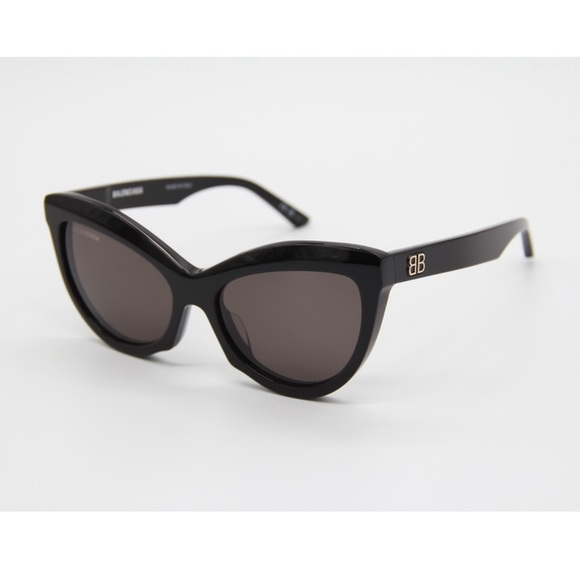 NEW BALENCIAGA SUNGLASSES BB0217S 001 CAT EYE EYEWEAR BALENCIAGA NEW COLLECTION - Picture 2 of 13